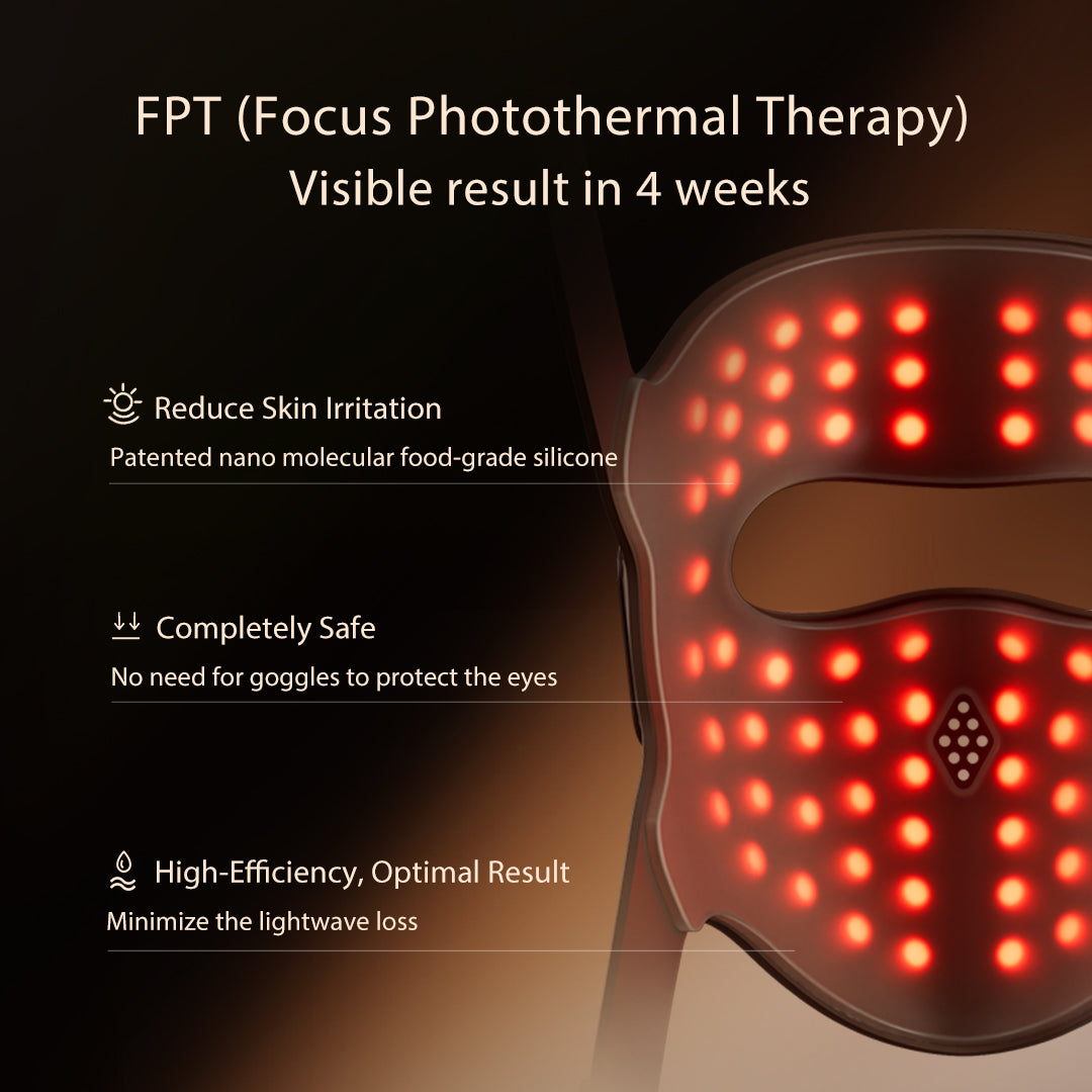 JOVS 4D Red Laser Light Therapy Mask for At-Home Skin Care
