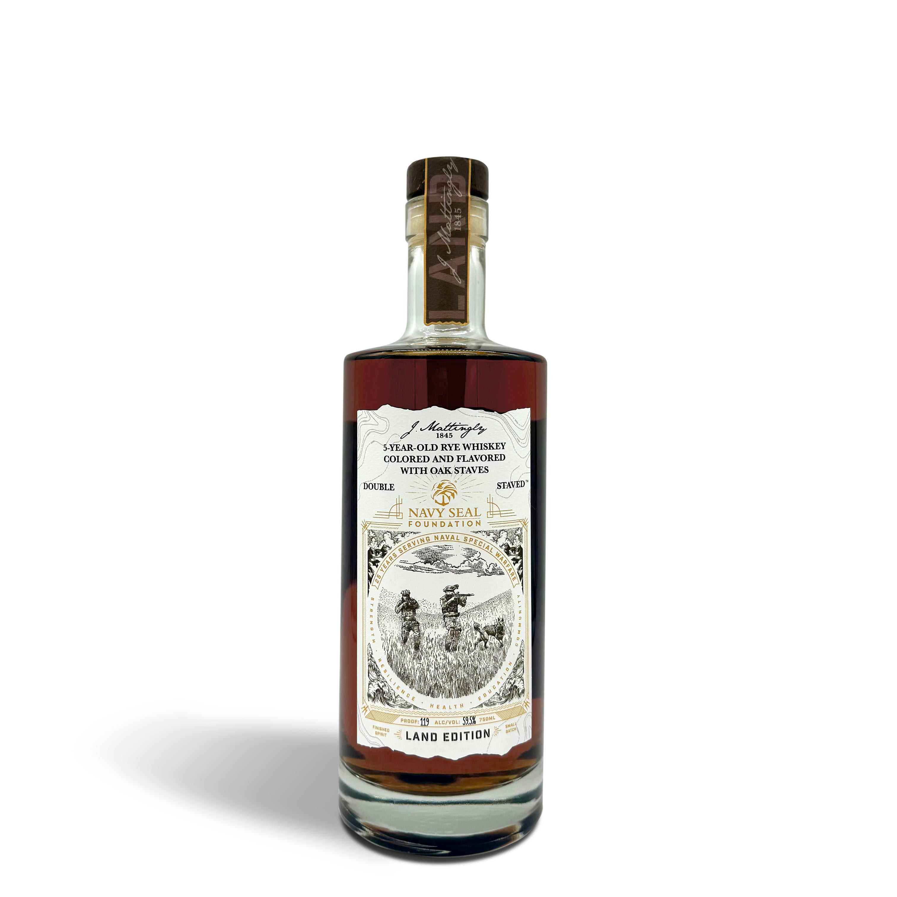J. Mattingly 1845 Double Staved™ 5-Year-Old Rye Whiskey LAND