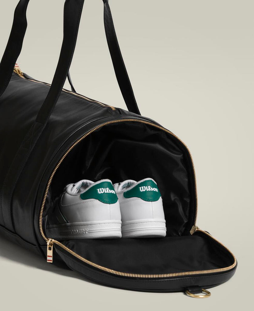 トゥーアデイ レザー ダッフル - ブラック by Wilson Japan Sportswear
