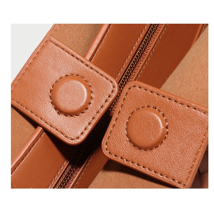 ワインレッド レザー 編み込み ハンドバッグ | Baginning