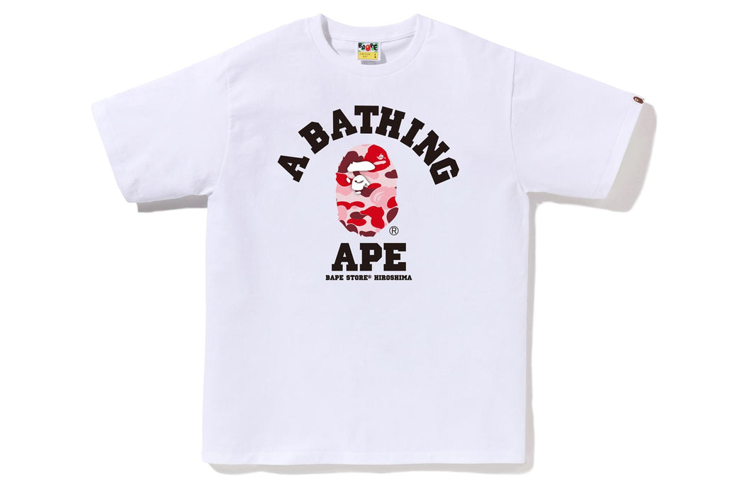 BAPE STORE HIROSHIMA CAMO COLLEGE TEE | bape.com