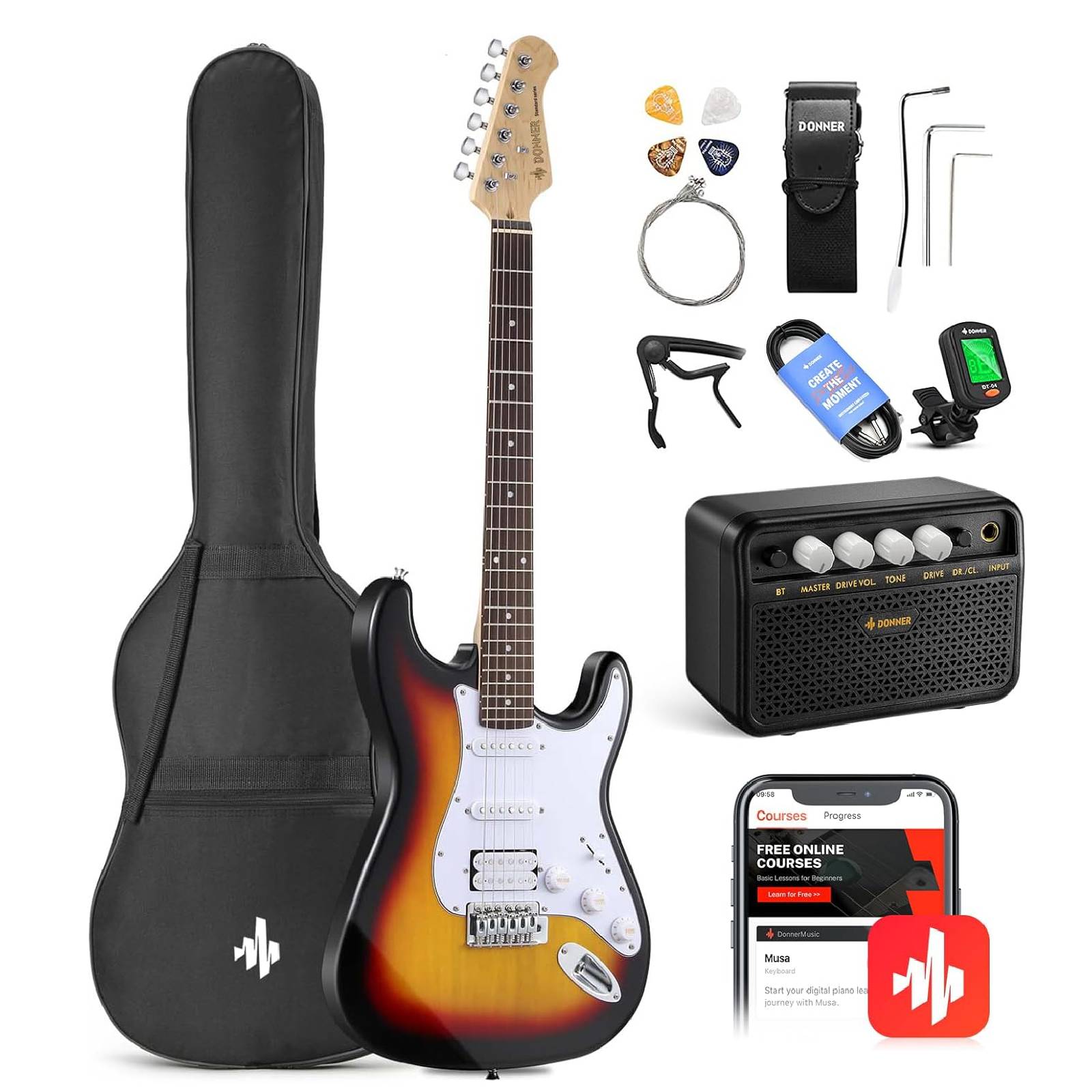 Donnerギターエフェクター4点セット DONNER ギターエフェクター 4点