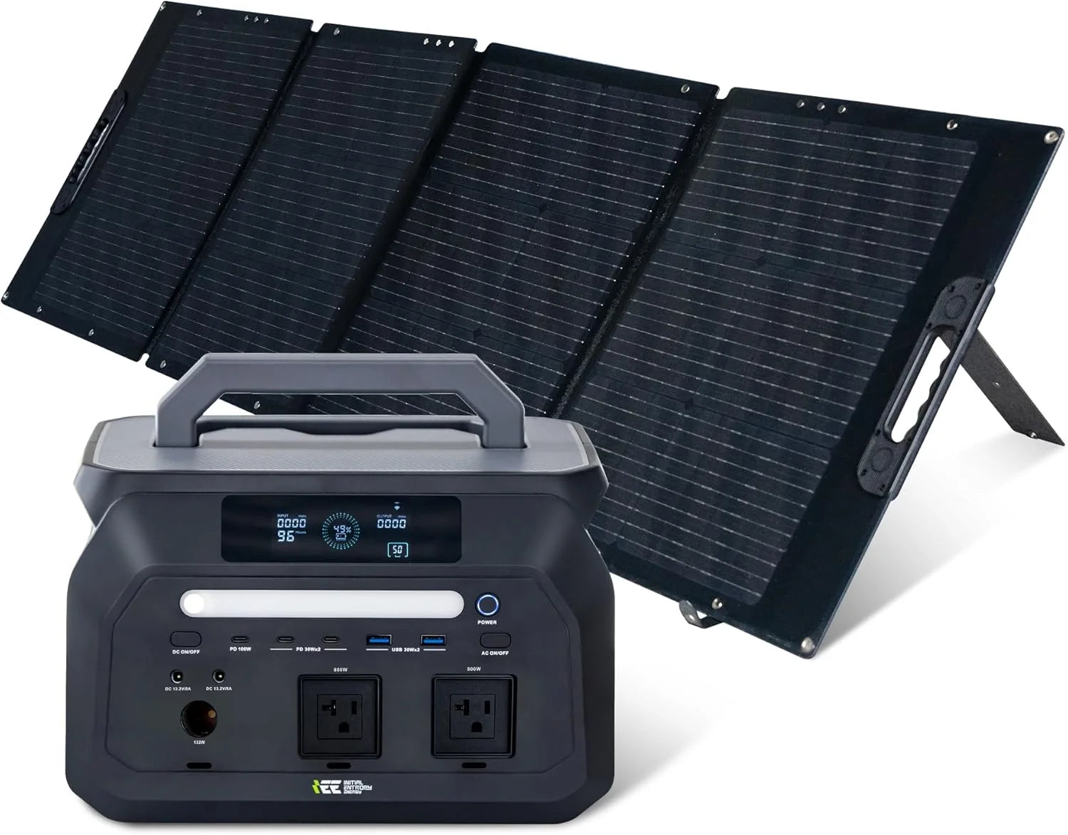 キャンプ用 ポータブル電源 小型 ソーラー充電 軽量 車載対応| IEETek