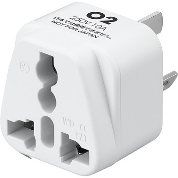 KP8 海外用電源プラグO2タイプ 1個 YAZAWA(ヤザワコーポレーション