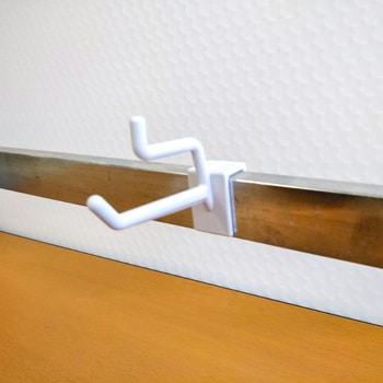 角バー用2段フック ナックス スリット式什器/ネットフック 【通販