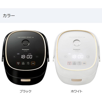 Panasonic 可変圧力IHジャー炊飯器 SR-KT068-W ホワイト パナソニック