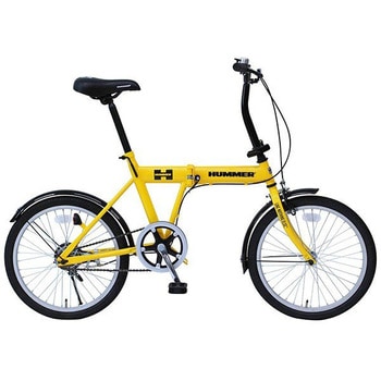 HUMMER 電動アシスト自転車 折りたたみ式 20インチ イエロー HUMMER