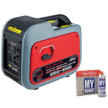 ナカトミ インバーター発電機 カセットボンベ式 EIGG-600D 【公式通販】
