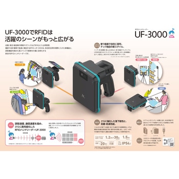 UF-3000-HLQ-S RFIDハンドリーダー登録局・二次元スキャナ付きタイプ 1