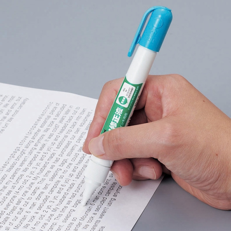 XEZL21-W ペン修正液 油性・水性インキ両用 ぺんてる 1本(7mL) XEZL21