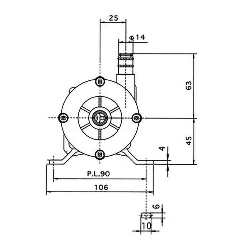 PMD-221B2B マグネットポンプ (ケミカル海水用) 1台 三相電機 【通販