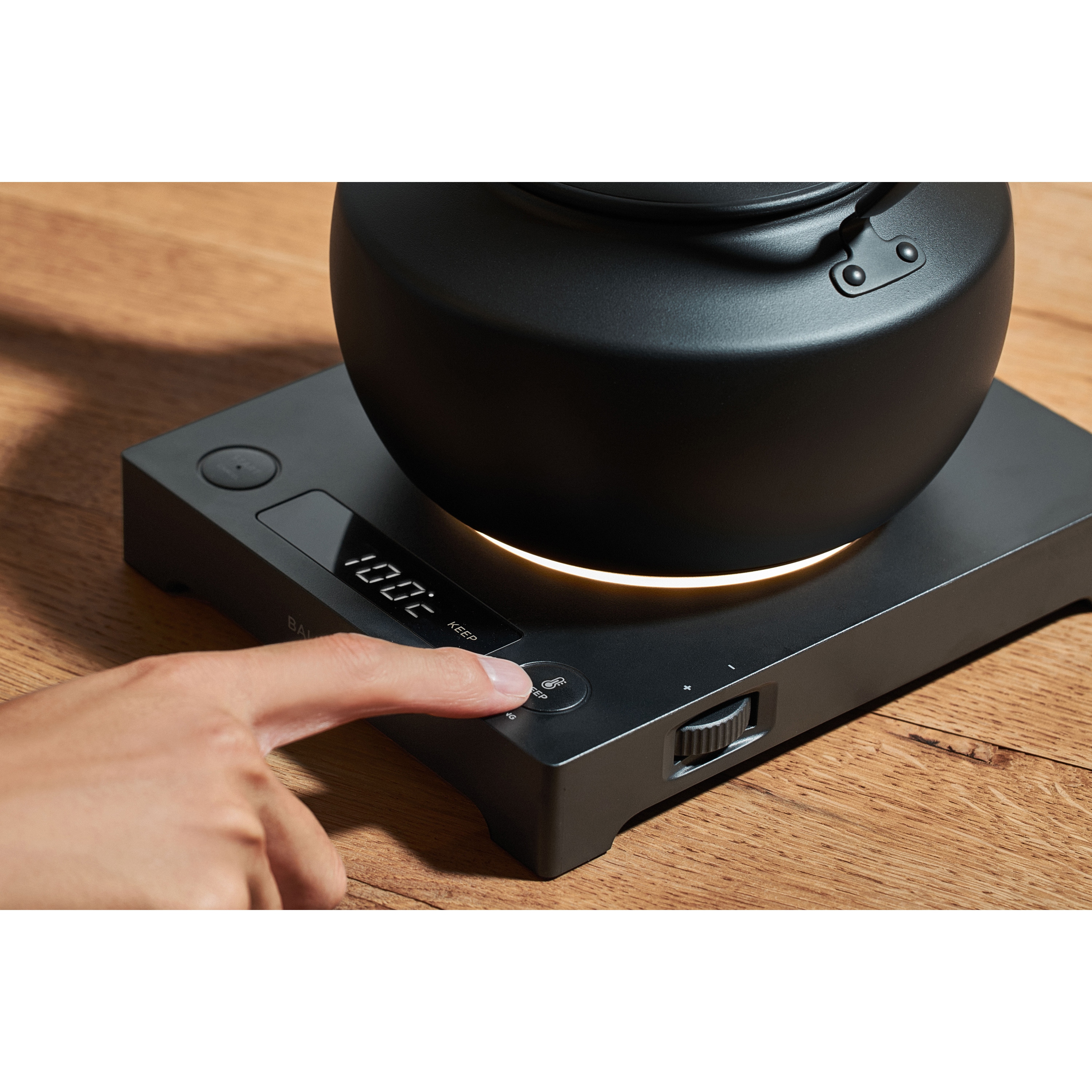 KPT02JP-BK MoonKettle 電気ケトル バルミューダ 容量最大0.9/最小0.3L