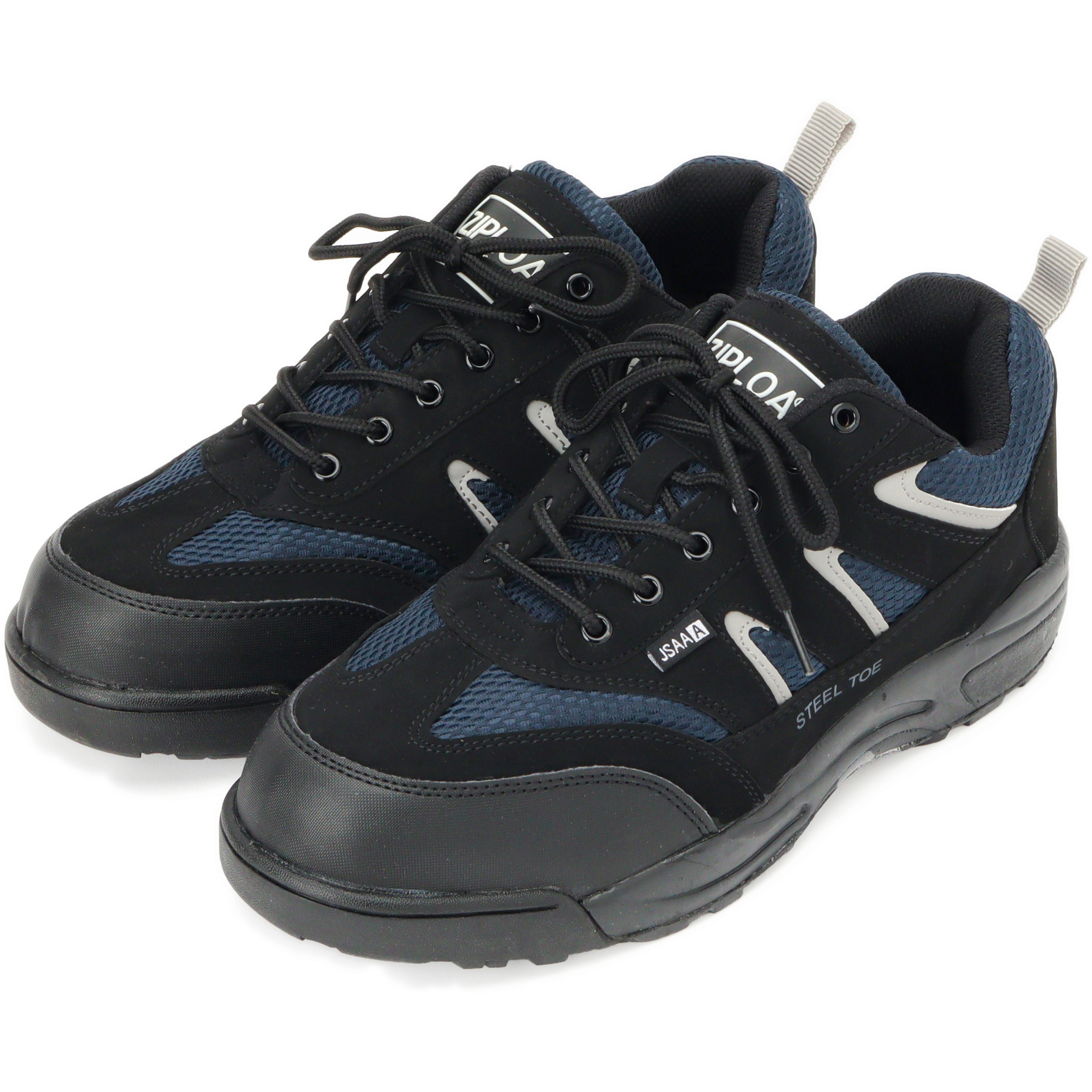 HZ-308 ZIPLOA セーフティスニーカー コーコス信岡 紐タイプ ブラック