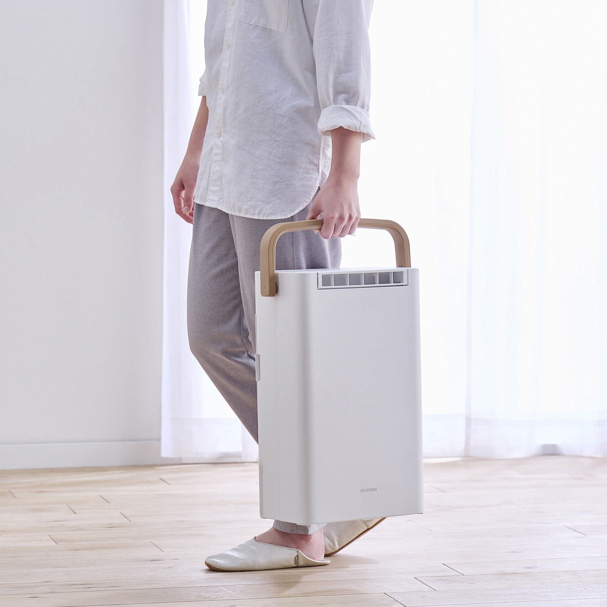 IJD-P20-W 衣類乾燥除湿機 2L/日 アイリスオーヤマ ホワイト色 IJD-P20