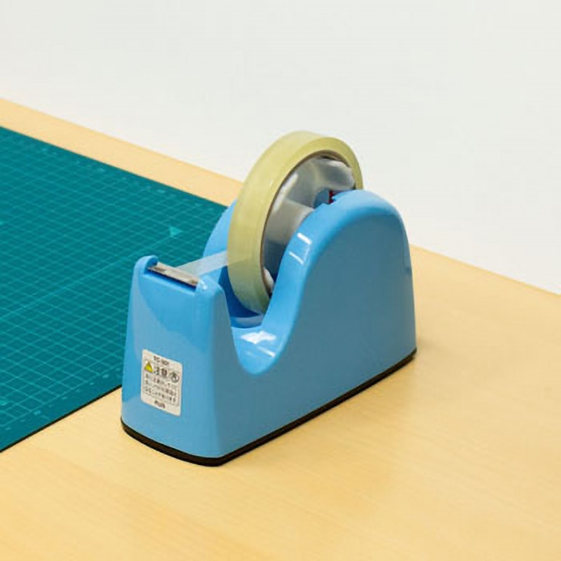 レトロ 青色 テープカッター 金属製 レトロ 青色 テープカッター 金属製