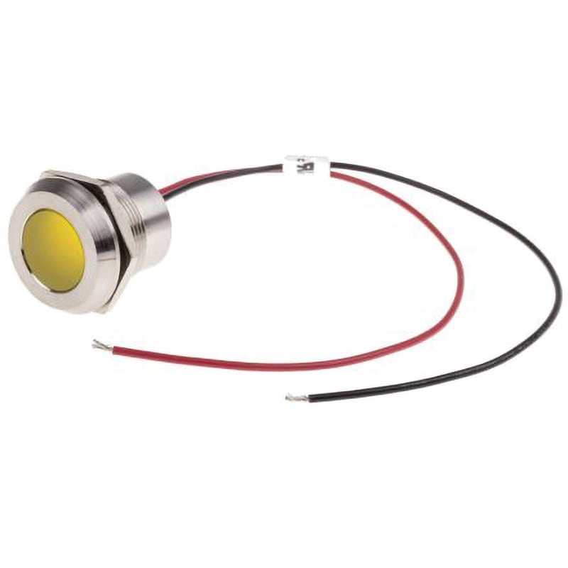 123-2434 RS PRO LED表示灯 RS PRO AC220V 発光色:黄 長さ24.5mm 123