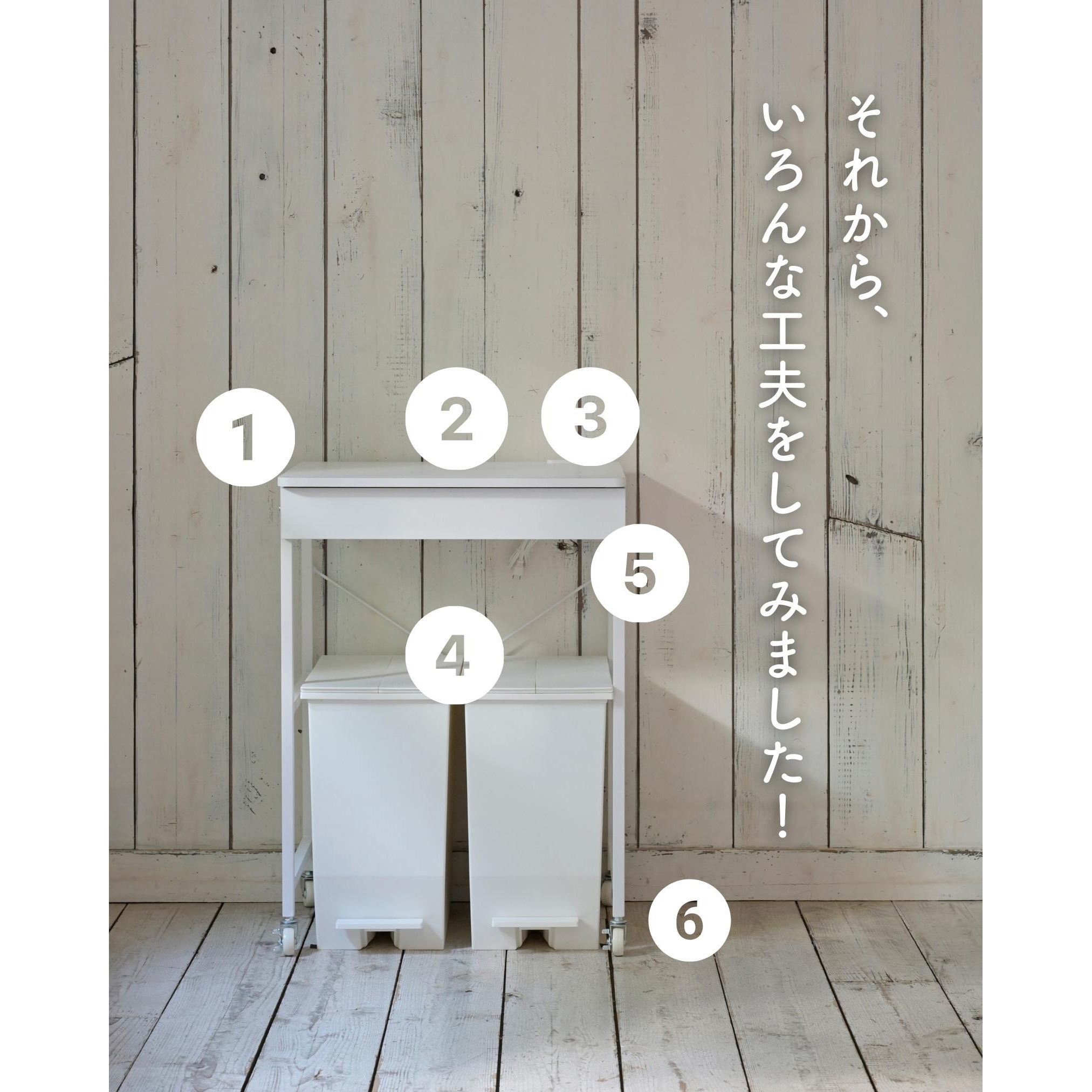 DRB-60P(ABR/SBK) レンジ台 ゴミ箱上ラック YAMAZEN(山善) Aブラウン