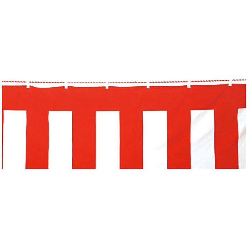 61-247-4-4 紅白幕(ポリエステル) アズワン 高さ45cm 61-247-4-4