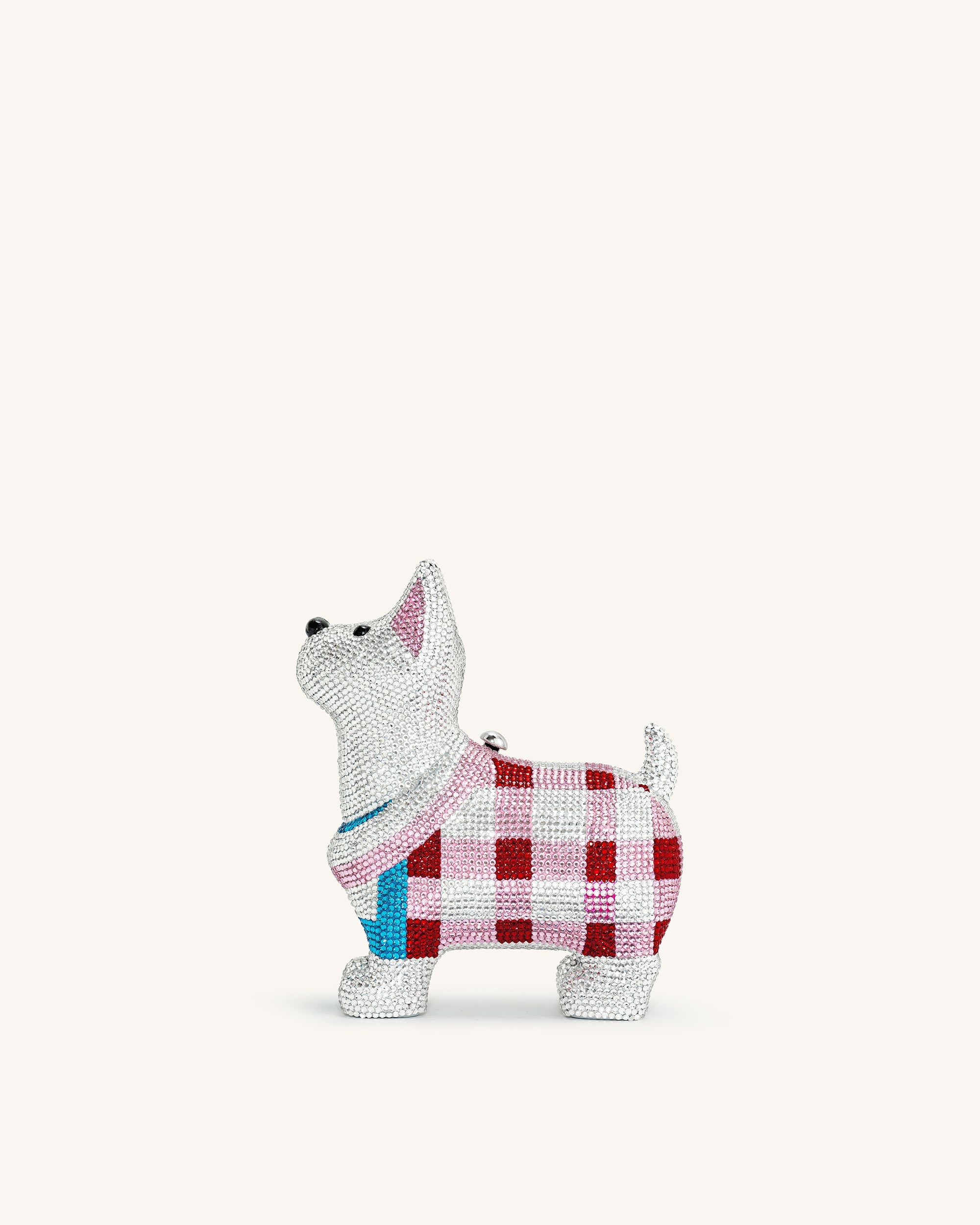 Eden 子犬形フェイククリスタルクラッチ - ホワイト - JW PEI Japan