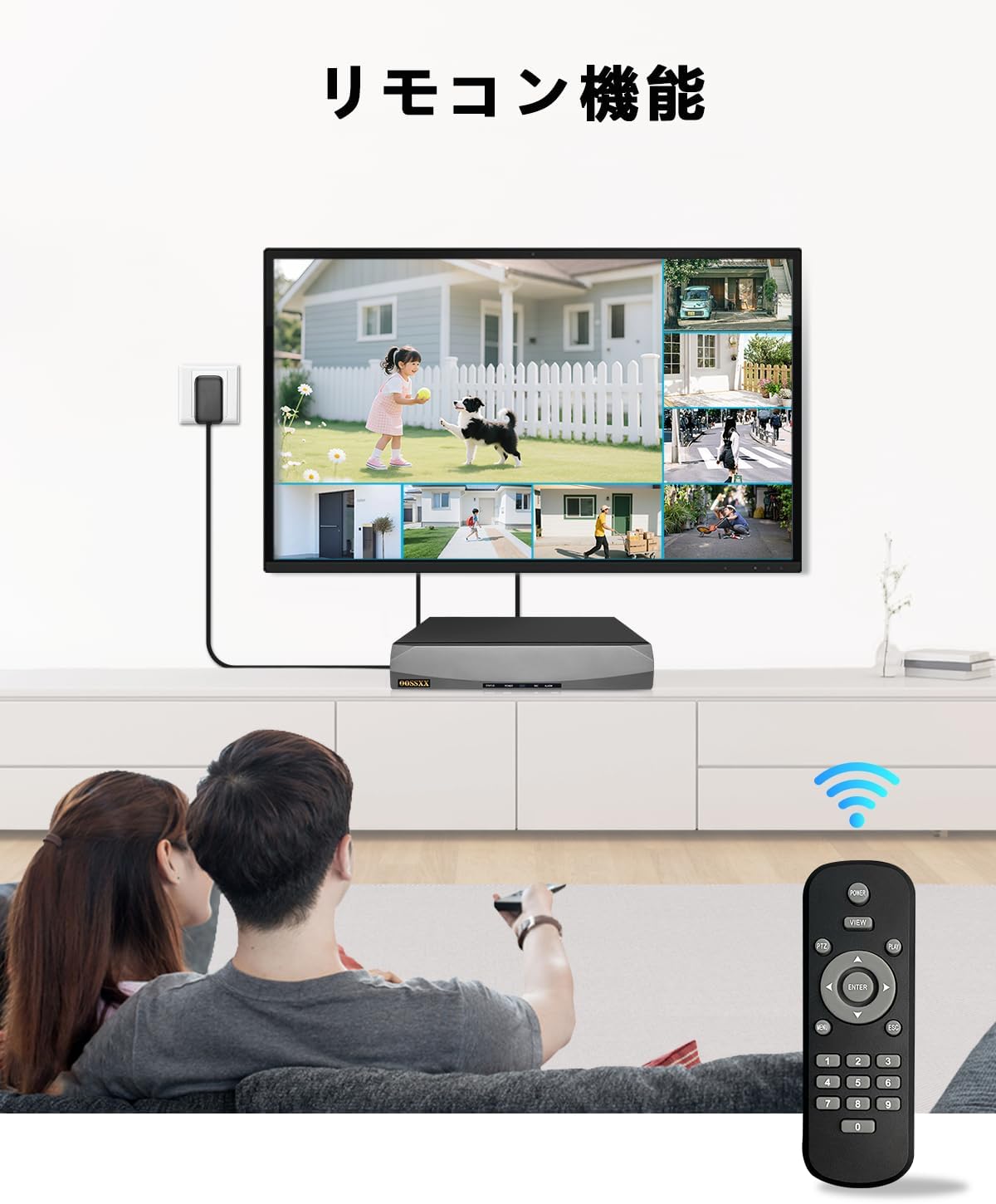 500万画素 家庭用POE防犯カメラ 双方向通話 AI人体検知 屋内外両用 E