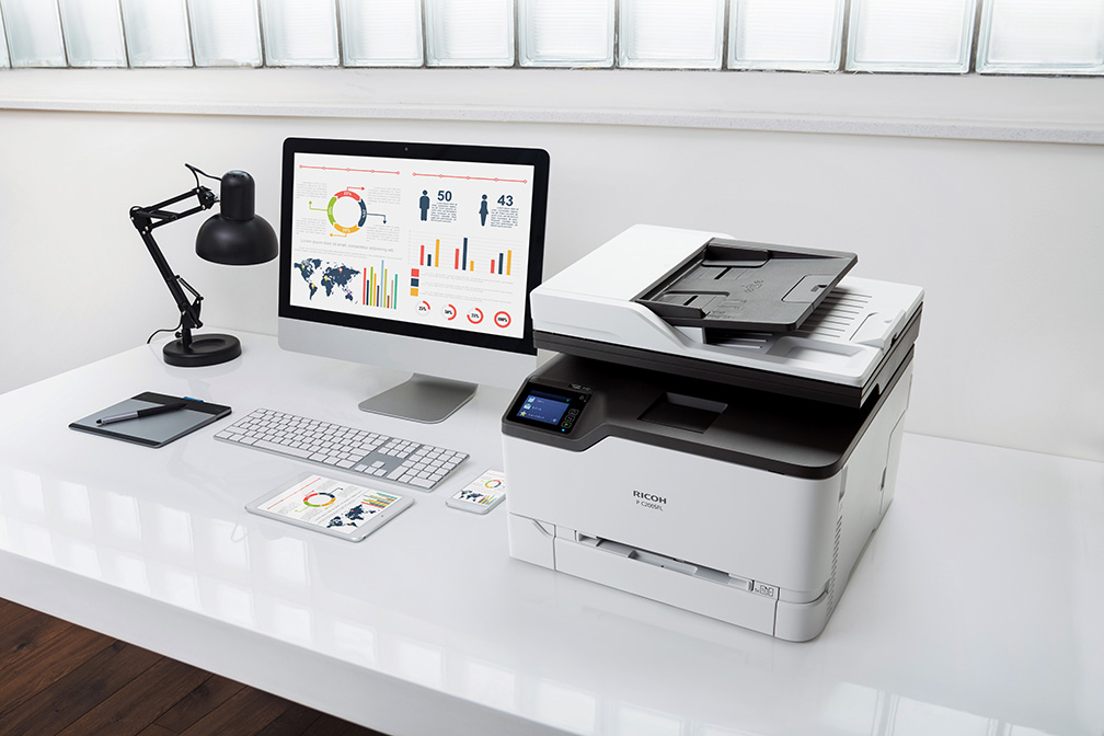 A4 カラーレーザープリンター/複合機「RICOH P C200L/C200SFL」を新