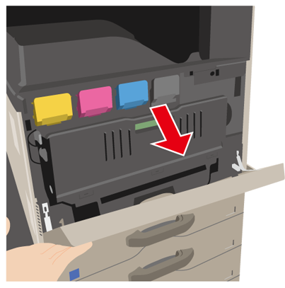 トナー回収容器を交換したい。｜複合機／コピー機／プリンター関連商品