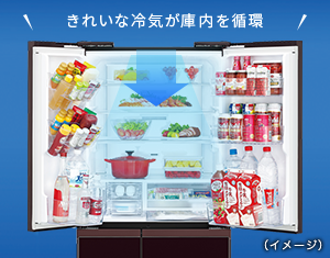 hydraSHARP 大型冷蔵庫 SJ-F462D-S 455L B13 特長 | SJ-F462D | 冷蔵庫