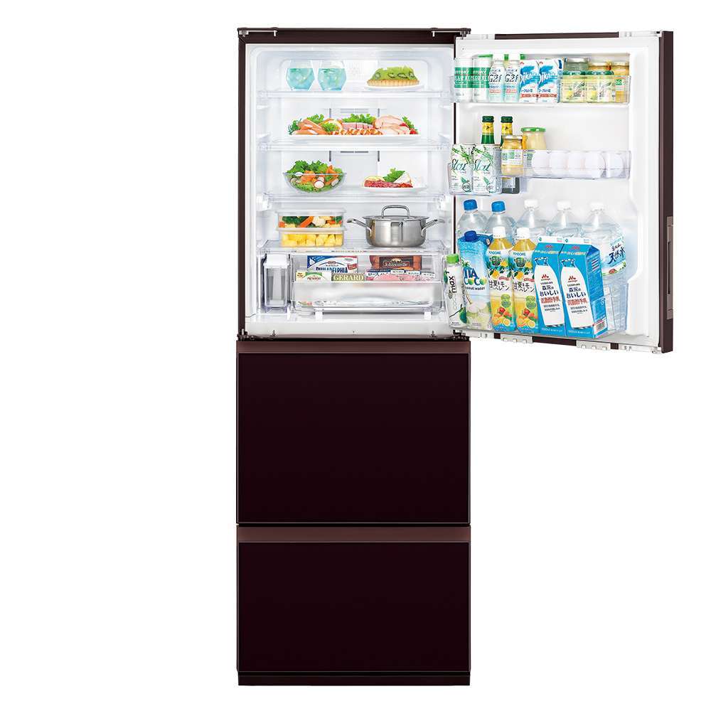 冷蔵庫 SHARP シャープ SJ-GW35H-R 350L シャープ SHARP 冷蔵庫 3ドア