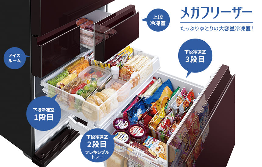 冷凍室 | SJ-GK46J | 冷蔵庫：シャープ