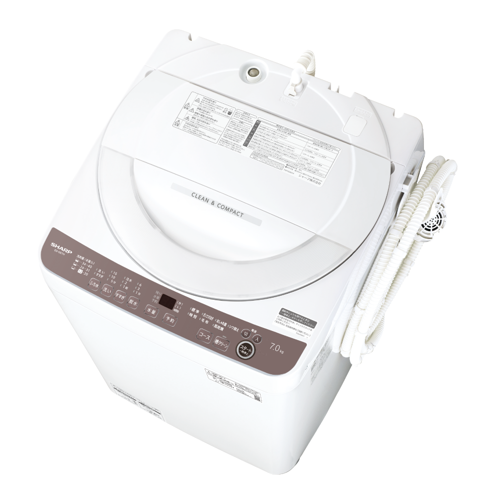 SHARP 7㎏ パワフルドルフィンパルNEXT 洗濯機 ES-GV7J-p 洗浄力 | ES-