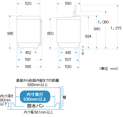 ホワイト 縦型洗濯機本体 標準サイズ 縦型の洗濯機 比較 2026年人気