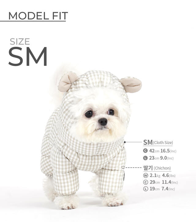 SSOOOK グースピルチェックダウンカバーオール3(女の子専用) [SO-OW872