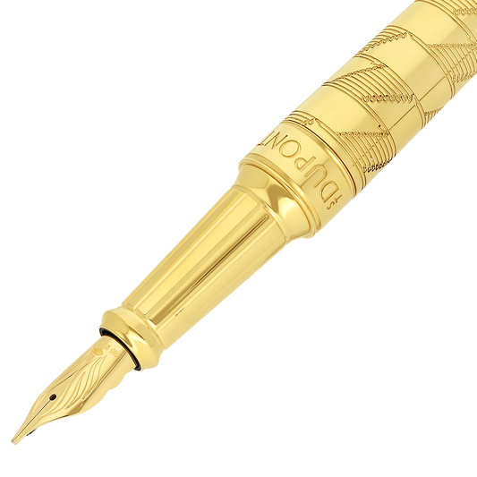 ピンクの猫 S.T. Dupontデュポン ペン先750 18ct 万年筆 ピンクの猫