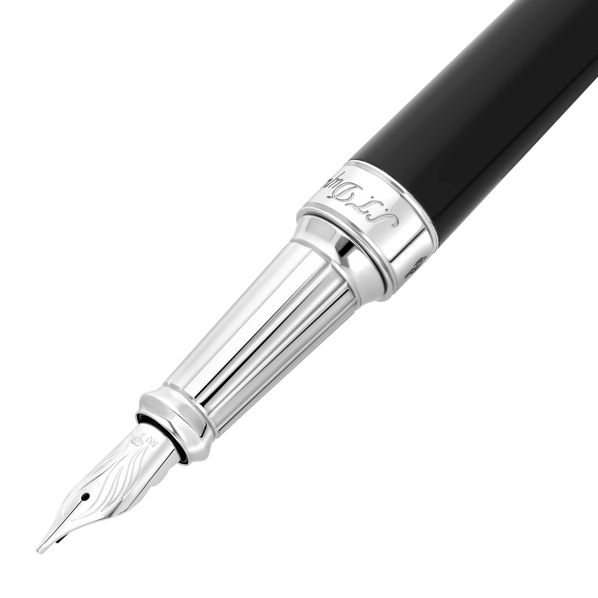 ラインD エタニティ XL 万年筆 ブラック＆パラディウム | S.T. Dupont