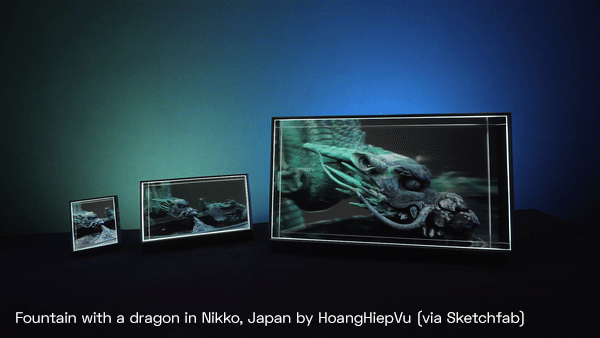 Looking Glass Factory、「Looking Glass 4K Gen2」「Looking Glass 8K