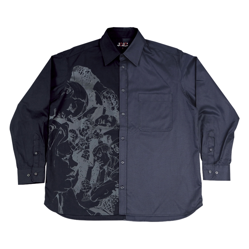 JOJO magazine特製アシンメトリーシャツ 暗殺チームカラー