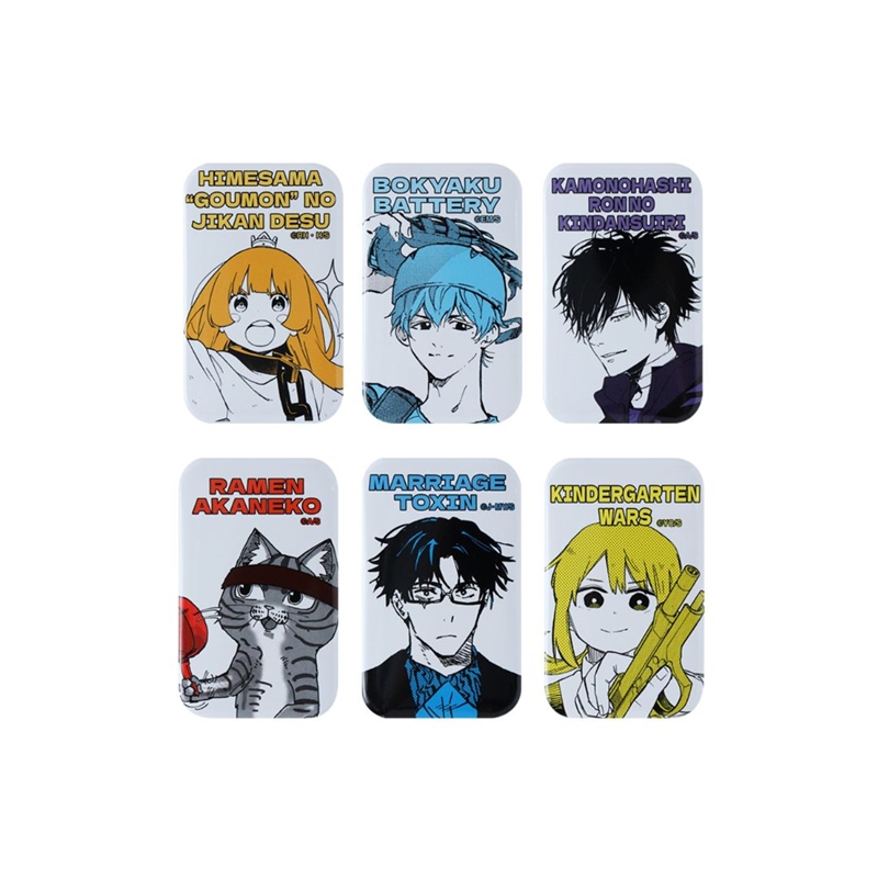 少年ジャンプ＋」スクエア缶バッジコレクション（スタンド付き） （全