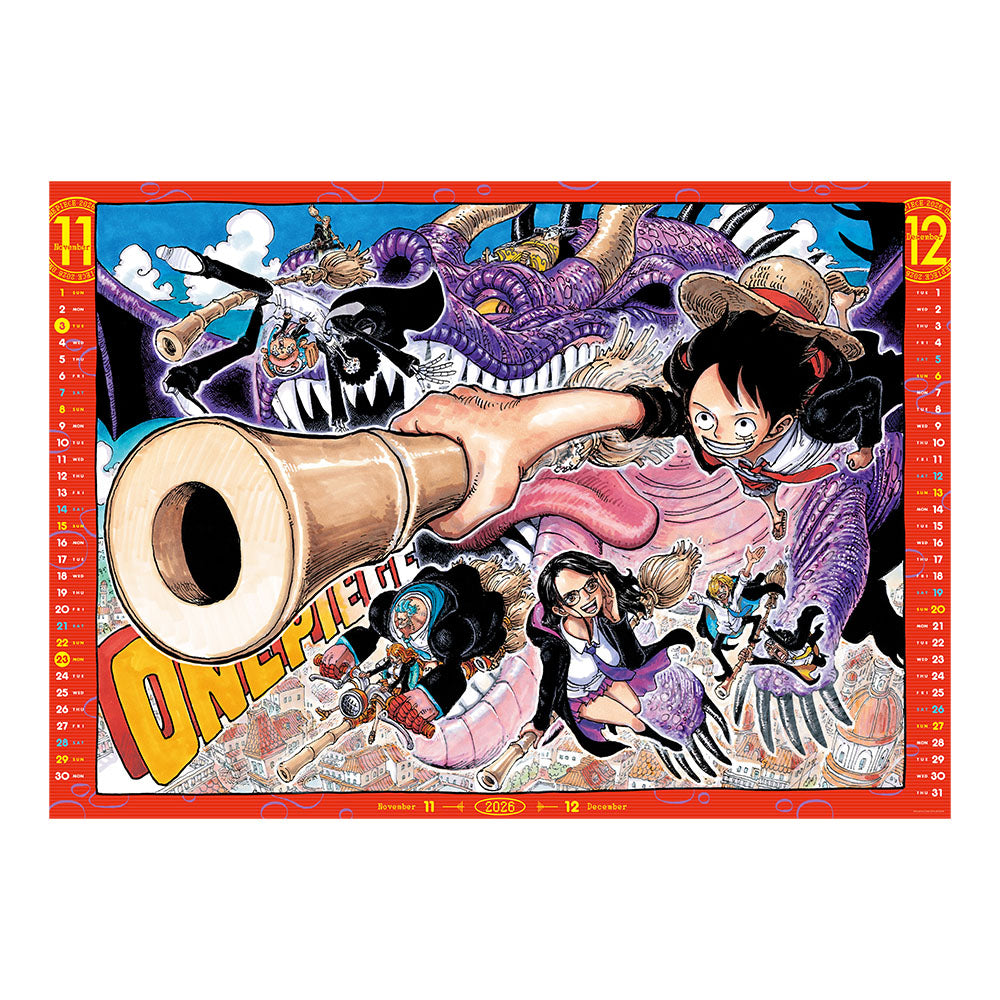 新品】 ワンピース コミックカレンダー（大判）2026 4セット ONE PIECE