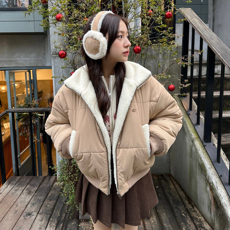 RiLi】リバーシブルボアダウンライクジャケット | Judin