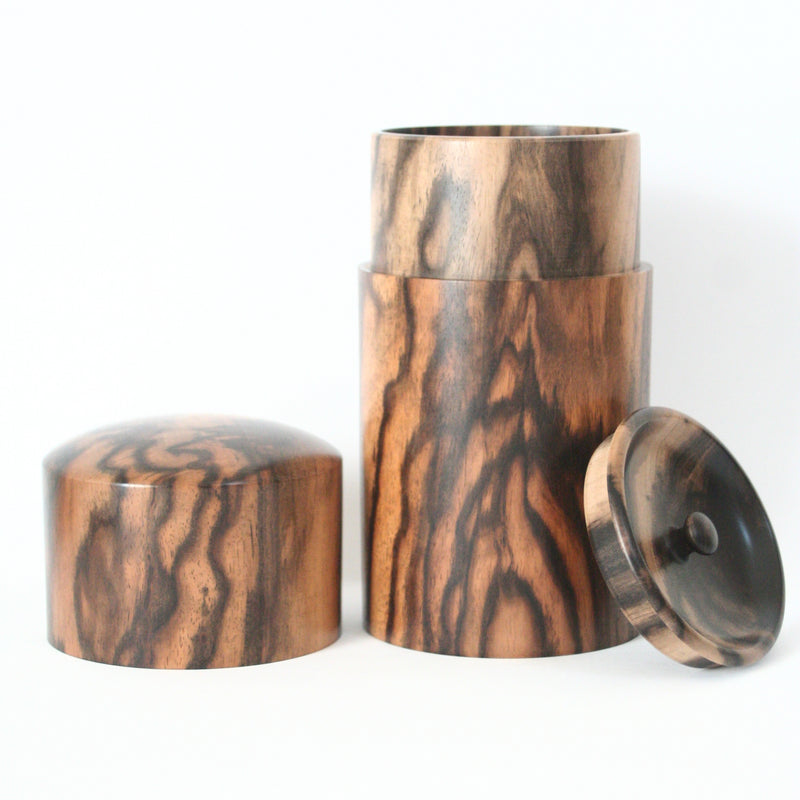 茶筒 黒柿・縞柿【幻の木】 05 – aitoki - 時を楽しむ丁寧な暮らし