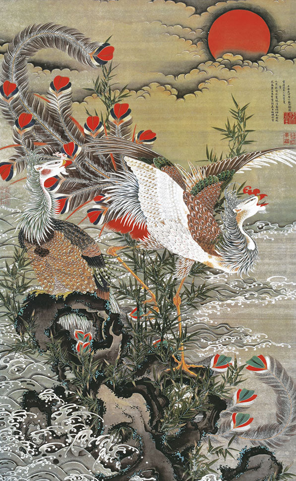 日本画家「三宅凰白」作 掛け軸「太夫画」 187（126）㌢×34