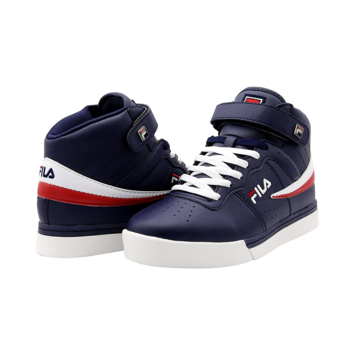 Fila Men's Vulc 13 Mid Plus Shoes - Navy / Red — Just For Sports