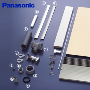 N-KH3｜パナソニックシンク下設置簡易排水管キット[ビルトイン食洗機部材][