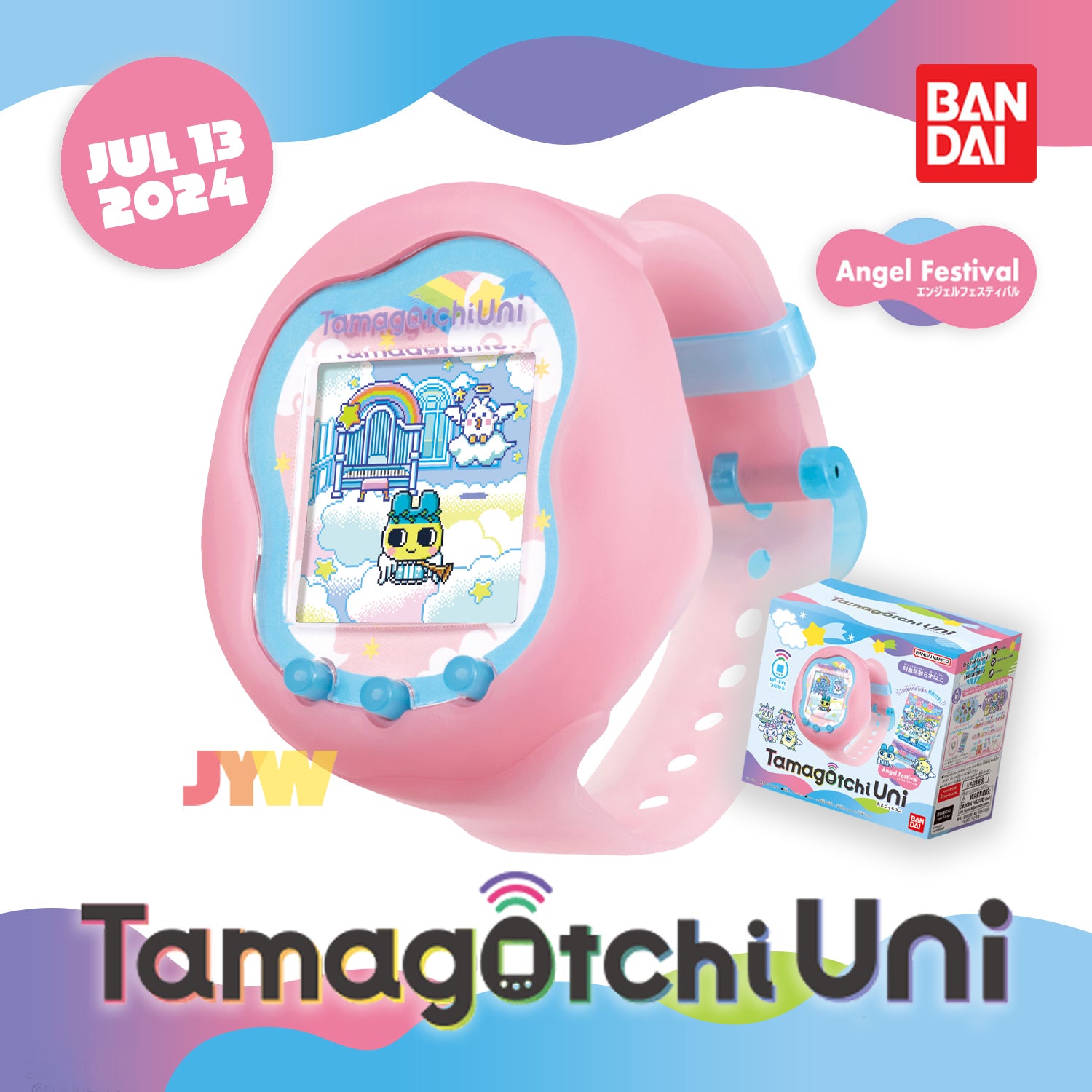 Tamagotchi uni エンジェルフェスティバル【シールのおまけ付き