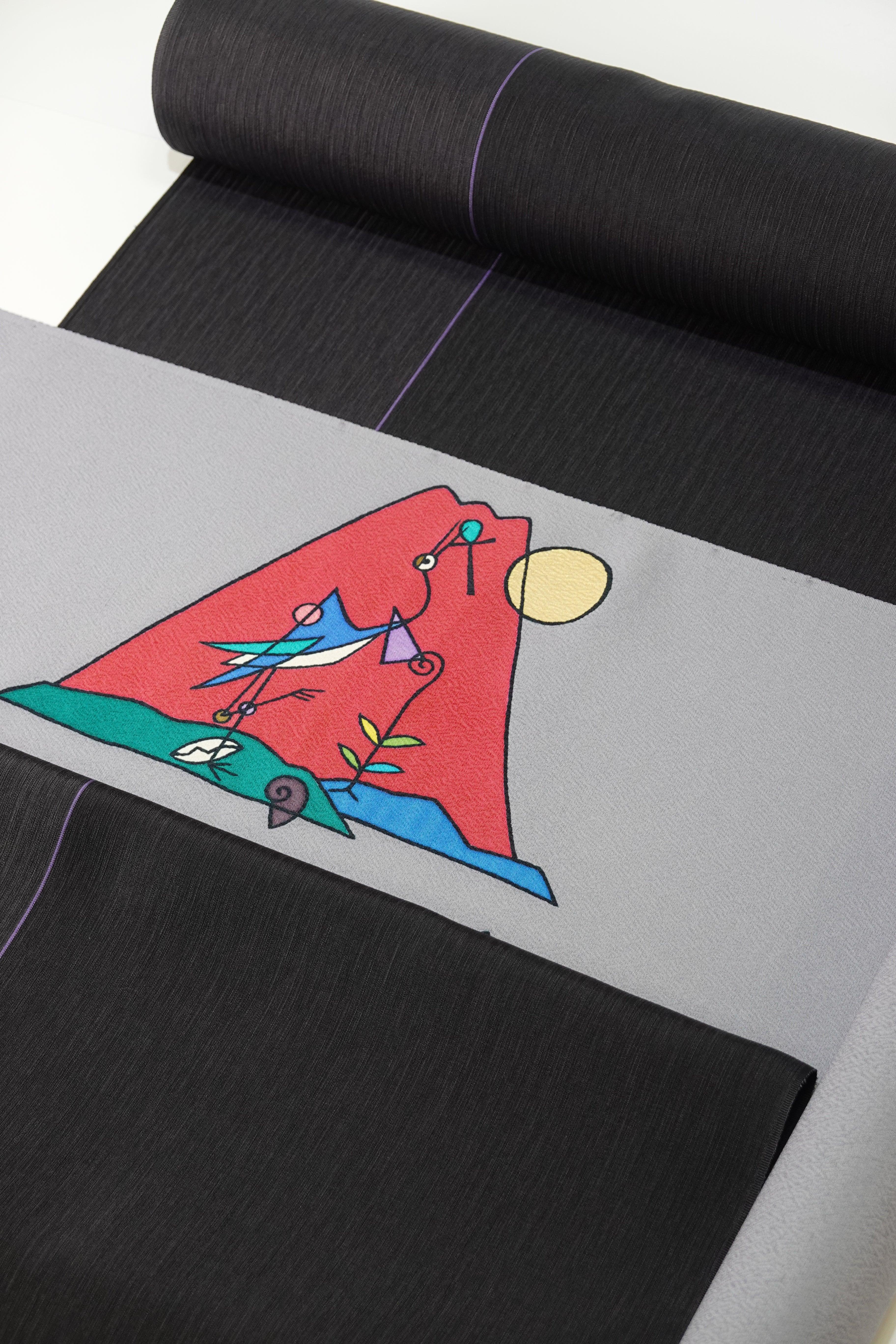 大型】日展特選作家 百貫華峰（俊夫）染額 A