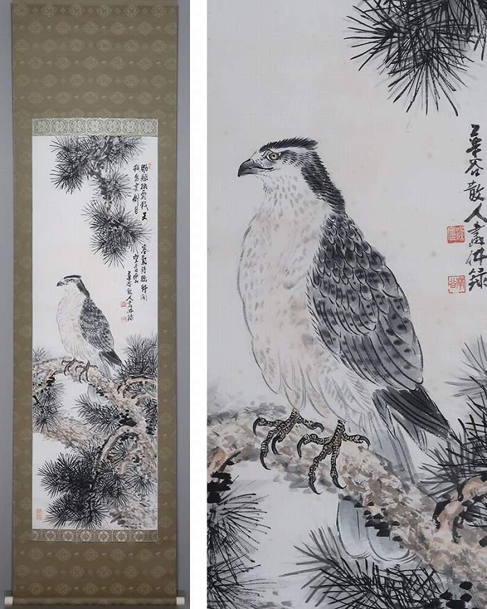 掛軸 松鷹図 131010_470974181119205193265_9
