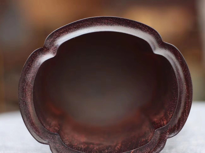 中国美術 紫檀 筆筒 文房四宝 高12.5cm(HA421)