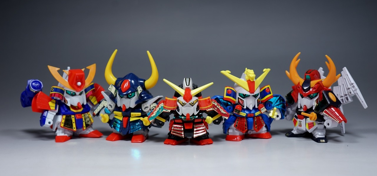 当時物 元祖SDガンダム 完全復活！！ 5大ガンダム＋1