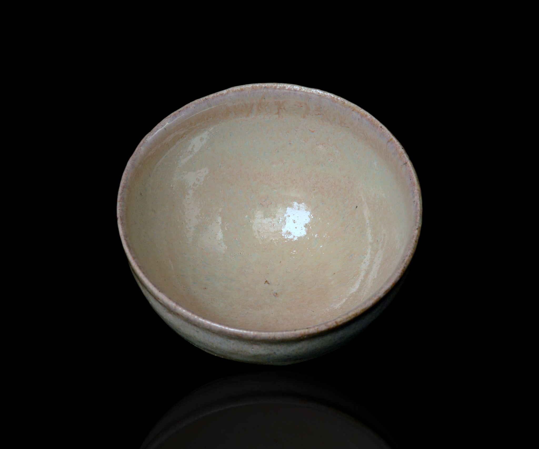 岡本作礼 絵斑唐津茶盌 – 窯と土～Kama-to-tsuchi～