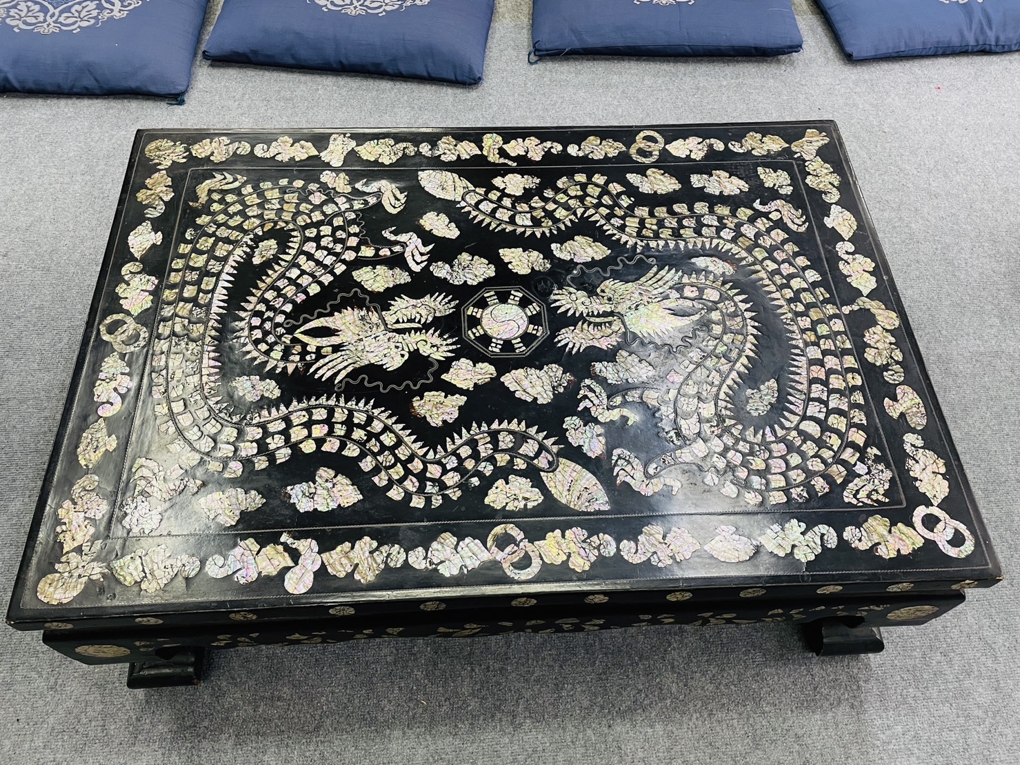 中国美術 螺鈿細工 4枚板 蝶⁄鳥⁄花 伝統工芸⁄工芸